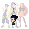Grupo de Brujas Cazadoras Llavero Acrílico Rumi Mira Zoe Periférico de Anime Colgante para Mochila
