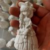 Muñeca de yeso 3D Princesa Betty, base blanca, pintada, graffiti de niña, juguete para niños, DIY