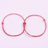 Pulseira Vermelha DIY Tecida à Mão para Ano do Zodíaco de Meninas, Opção de Pingente Vermelho Pendurado, Estilo Tendência Nacional Koi Totalmente Feito à Mão