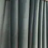 Cortina de terciopelo de algodón alemán de alta gama, engrosada, absorbente de sonido, opaca, tela de color sólido, tela de terciopelo morado, acabado moderno minimalista