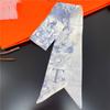 Pañuelo de seda con 26 letras para el pelo, elegante y súper bonito, estilo coreano, decorativo, para atar bolsos, para mujer, novedad de 2022