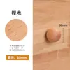 Puxador de Gaveta Madeira Maciça Armário de Troncos Porta de Armário Guarda-roupa Estilo Nórdico Japonês Pousada Puxador Simples de Bola Redonda de Furo Único