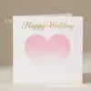Fábrica certificada FSC em Dongguan, mini cartões de felicitações personalizados, cartões de mensagem florais, cartões de felicitações manuscritos impressos para combinar com caixas de presente