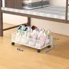 Zapatero debajo de la cama Dormitorio Estudiantil Estante de Almacenamiento Pequeño Debajo de la Cama Ahorrador de Espacio Con Ruedas Móvil Zapatero Simple