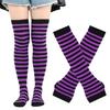 Novas Meias Divertidas de Halloween Meias de Nylon Europeias e Americanas cosplay Meias Listradas Luvas de Natal Conjunto de Meias