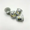 "Qianli Jiangshan" Taza de Té de Porcelana Estilo Antiguo 50ml Porcelana Blanca Taza de Té Paisaje Kung Fu Chino Taza Pequeña Venta al por Mayor