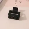 Pinza para el Cabello Mate Transfronteriza Tipo Pinza de Tiburón con Acabado de Alta Gama, Pinza de Garra Rectangular Simple de 13 cm, Tamaño Grande para Cabello Grueso, Accesorio para el Cabello para Mujer