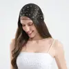 Chapéu de Rede com Strass Estilo Europeu e Americano da Amazon, Chapéu Longo Feito à Mão Vazado, Adereço de Cabeça Personalizado para Festa