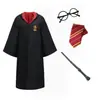 Harry Potter Academia Disfraz Bata Día del Niño Actuación Bata Mágica Ropa Cos Disfraz Bata de Mago Capa Accesorios