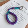 Cordón para teléfono móvil, pulsera corta antipérdida, cuerda de algodón tejida a mano, llavero, colgante para llave de coche, pulsera colgante