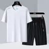 Traje Deportivo de Manga Corta de Seda Helada de Secado Rápido para Hombre Ropa Casual para Pareja al por Mayor que Absorbe la Humedad y el Sudor