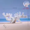 Piezas Decorativas para Aquascaping: Rocas Secas, Base de Hueso Blando de Coral de Tanque del Mar de Java, Plataforma de Hueso Duro y Decoraciones de Cueva