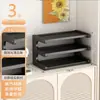 Estante de Almacenamiento Portavasos de Mesa, Estante Estrecho Pequeño para Tazas de Té de Encimera de Mesa de Comedor, Portavasos de Doble Capa, Estante de Almacenamiento para Juego de Té de Escritorio