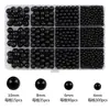 Nuevo Set de Caja con 12 Compartimentos, Perla de Imitación Degradada, Accesorios para Hacer Manualidades de Collares, Pulseras y Aretes para Niños