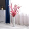 Fabricante Venta al por Mayor Ramas Decorativas de Seda de Flores Falsas Árbol Artificial de Flor de Durazno Ramas de Flores Decorativas Flores Artificiales de Durazno de 6 Puntas
