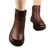 Botas Martin de piel suave para mujer, nuevo estilo de invierno 2026, versátiles, punta redonda, suela gruesa, forradas de felpa, cálidas, botines, botas cálidas de algodón
