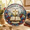 Ornamentos de Acrílico para Janela com Quebra-Cabeça para Celebração do 250º Aniversário