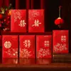 Nuevos sobres duros de mil yuanes con relieve dorado, sobres rojos de boda con un toque de alta gama, cubierta con el carácter "feliz", adecuados para recién casados y compromisos, venta al por mayor