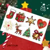 Pegatinas Navideñas Lindos Dibujos Animados Campanas Alce Copos de Nieve Pegatinas Pequeñas Nochebuena Decoraciones para Empaques Navideños