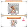 Adhesivos navideños transfronterizos de renos y muñecos de nieve para ventanas, adecuados para escaparates de tiendas, puertas de cristal y decoración del hogar; pegatinas de cristal electrostáticas