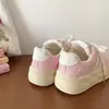 Zapatos Mocasines Gruesos Rosas con Estampado de Flores de Cerezo Estilo Trendy Girl Ins para Mujer 2026 Verano Nuevos Zapatos Estilo Dopamina para Combinar con Faldas Tenis Blancos