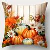 Funda de Almohada Hoja de Arce Calabaza Amazon Decoración de Acción de Gracias Funda de Cojín para Sofá de Casa Nueva Funda de Calabaza