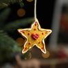 Resina Vintage Natal Pintado Resina Floco de Neve Amor Estrela de Cinco Pontas Decorações de Árvore de Natal Pingente Arranjo