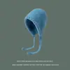 Gorro de Invierno Bolsa Sombrero Sombrero Tejido de Doble Propósito Invierno Cálido Protección para las Orejas Exterior Lana Forrado con Vellón Sombrero Tejido a Prueba de Viento