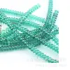 8 * 4 mm cuentas de ábaco redondas de vidrio cuentas espaciadoras de vidrio transparente pieza plana multicolor al por mayor por tira