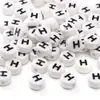 Cerámica 26 Letras Inglesas Cuentas de Mano Hechas a Mano DIY Pulsera Cadena para Teléfono Móvil Cuentas Sueltas Accesorios Materiales para Joyería