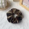 Anillo para el cabello con explosiones transfronterizas de Amazon, terciopelo dorado, anillo para el cabello de intestino grueso, flor para el cabello, accesorios para el cabello, venta al por mayor directa