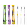 Cepillo de dientes suave para adultos al por mayor curva cabeza ancha cómodo simple protección dental cuidado de las encías limpio viaje cepillo de dientes individual