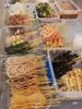 Parrilla Fría Brochetas Olla Caliente Tazón Tazón Contenedor de Pollo Caja de Exhibición Comercial Brochetas Tazón de Selección de Fragancia Colocación Bandeja de Almacenamiento