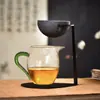 Peneira de Chá e Xícara de Infusão Não Porosa para Uso Doméstico, Filtro de Chá de Cerâmica, Separador de Folhas de Chá, Filtro de Chá, Ferramenta para Preparo de Chá Kung Fu