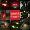 Pegatinas Reflectantes para Cascos de Motocicleta Eléctrica, Película Reflectante Creativa Personalizada de Advertencia Nocturna, Pegatinas Decorativas para Coches