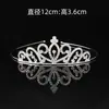 Tiara Coroa de Strass Simples Adereço de Cabeça para Performance Coroa Oca de Liga Metálica Coroa para Vestido de Noiva Festa de Aniversário