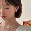 Pendientes de Perla de Imitación de Circonita para Mujer, Diseño de Nicho de Lujo Ligero, Pendientes de Diamante Brillantes, Temperamento Suave, Pendientes Brillantes, Nuevo Estilo de Moda