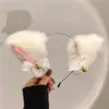 Orejas de Gato Campana Lazo Gatito Salvaje Pinza para el Cabello Tocado Diadema Niñas Disfraz Cos Performance Accesorios para Fotos Nuevo