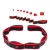 Banda elástica segmentada digital de alta elasticidad, banda de resistencia elástica de 8 cuadrículas para yoga y fitness, cuerda de resistencia para estiramientos de espalda y hombros.