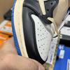 Zapatos de Cuero Genuino Aj1 Lightning Swoosh para Hombre y Mujer, Tenis Deportivos de Caña Baja para Primavera y Verano