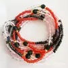 Suministro Transfronterizo Cadenas para la Cintura Europeas y Americanas Cadena Corporal Africana Cadena para el Vientre de Cuentas de Vidrio Joyería para Bikini Cadena para la Cintura