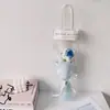 Paquete de Material de Tejido Rosa Tailandés Ramo Tejido Terminado Hecho a Mano Decoración de Flores Ramo para el Día de la Diosa Regalo