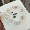 Nuevo popular pulsera de cuentas múltiples de cristal natural DIY cristal exquisito pulsera de cristal de alta gama suministro para transmisión en vivo