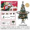 Tren de Vapor de Juguete con Pista Controlado a Distancia Modelo de Árbol de Navidad con Humo, Luces y Música, Se Puede Apagar, Juguete Educativo