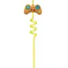 Consola de Videojuegos de Dibujos Animados Pajita Espiral Colorida Accesorios para Pajitas Desmontables Hebilla para Pajitas Pajita Decorativa de Codo