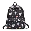Mochila Feminina Estilo Japonês Ins Nova Fresca Fofa Estampada Tendência Estudante Universitário Grande Capacidade Bolsa Escolar