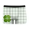 Roupa Íntima Masculina Série São Patrício Europeia e Americana Transfronteiriça Boxer Brief Casual Masculino com Estampa Digital 3D
