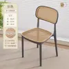Silla de Plástico Estilo Nórdico Hogareña Engrosada Silla de Comedor Dormitorio Comercial Cómoda para Sentarse Mucho Tiempo Negociación Taburete Moderno Simple Algodón