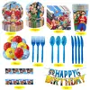 Pratos de Papel, Guardanapos, Toalhas de Mesa, Conjunto de Louça Descartável para Festa de Aniversário Infantil Temática de One Piece, Fábrica de Origem