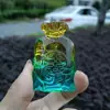 Bolsita de Dinero de Cristal Amarillo de la Fortuna Colgante para Coche Decoración para Inauguración de Negocio, Regalo de Inauguración de Casa, Decoración de Sala de Estar